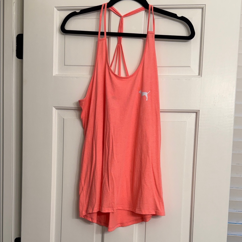 Strappy Coral Tank Top